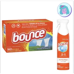 Xịt thơm phẳng quần áo Bounce 3in1, khử mùi, chống nhăn tức thì 275g (Cam kết hàng chính hãng USA)