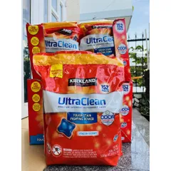 Viên Giặt Quần Áo Kirkland Ultra Clean 152 Viên Hương Thơm Tươi Mát (Cam kết hàng chuẩn)