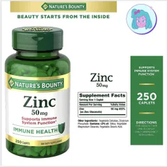 Viên uống bổ sung kẽm Nature’s Bounty Zinc 400 viên của Mỹ date25 (Cam kết hàng chuẩn)