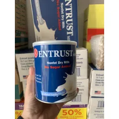Sữa bột Entrust Milk dành cho người tiểu đường 400g của Mỹ (Cam kết hàng chuẩn)