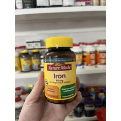 Viên uống Nature Made Iron sắt 365 viên của Mỹ (Cam kết hàng chính hãng USA)