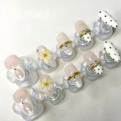 64. Nailbox hoạ tiết mùa hè - Móng giả phù hợp đi biển