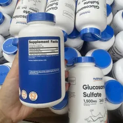 Viên uống Nutricost Glucosamine Sulfate 1500 mg |240 viên| Hỗ trợ cấu trúc & chức năng của khớp [S/P Chuẩn Mỹ]