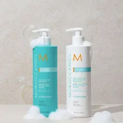 Bộ Gội Xả Moroccanoil Airy Moisture 500ml - Dưỡng Ẩm Sâu, Giúp Tóc Mềm Mượt và Chắc Khỏe với Dầu Hạt Argan & Axit Hyaluronic 869591