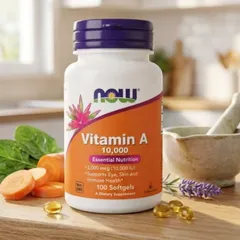 Viên uống Vitamin A 3000 mcg (10000 IU) |100 viên| Bảo vệ chức năng thị giác/Cải thiện kết cấu của da & Tác động sâu đến hệ miễn dịch bẩm sinh & thích ứng [SP Chuẩn Mỹ]