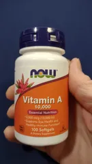Viên uống Vitamin A 3000 mcg (10000 IU) |100 viên| Bảo vệ chức năng thị giác/Cải thiện kết cấu của da & Tác động sâu đến hệ miễn dịch bẩm sinh & thích ứng [SP Chuẩn Mỹ]