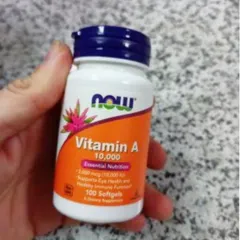 Viên uống Vitamin A 3000 mcg (10000 IU) |100 viên| Bảo vệ chức năng thị giác/Cải thiện kết cấu của da & Tác động sâu đến hệ miễn dịch bẩm sinh & thích ứng [SP Chuẩn Mỹ]