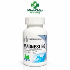 Magnesium B6 NIC lọ 250 viên giúp bổ sung Magie và vitamin b6 hỗ trợ ổn định thần kinh, giảm căng thẳng, , chuột rút