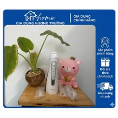 Máy tăm nước không dây có 4 chế độ dùng được răng niềng LocknLock Cordless Oral Irrigator 200ml - Màu xanh - ENR156BLU