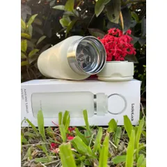 Bình giữ nhiệt LocknLock Sling Ring 650ml màu ivy - Giữ nhiệt 18 giờ, quai xách tiện lợi, miệng rộng dễ dùng