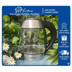 Ấm Đun Siêu Tốc Thủy Tinh 1,8L LocknLock EJK418SLV 1850W Có Đèn Led Khi Đun - Bảo Hành 12 Tháng