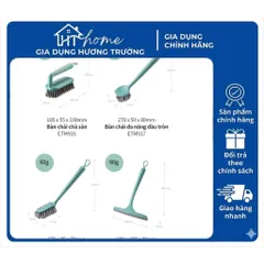 Bộ chổi cọ bàn chải vệ sinh phòng tắm đa năng LocknLock - Chà sàn, cọ toilet, cọ đầu dẹp, gạt nước - Màu xanh