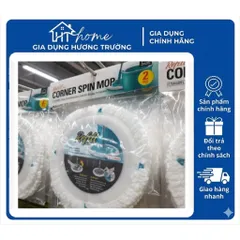 Bộ 2 Bông Lau Thay Thế Của Bộ Lau Nhà Corner Spin Mop ETM494 - Hàng Chính Hãng