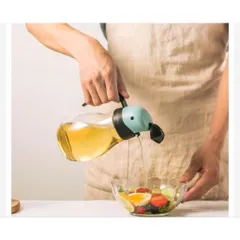 Bình Thủy Tinh Rót Dầu LocknLock CKO201 550ml nắp vàng
