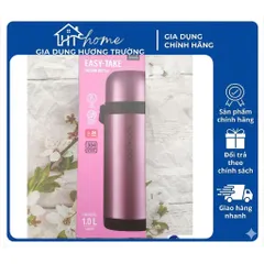 Bình Giữ Nhiệt LocknLock 1 Lít Có Quai Xách Cao Cấp Có Nắp Làm Cốc 3 Màu LHC1439- Chính Hãng