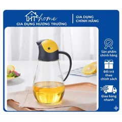 Bình Thủy Tinh Rót Dầu LocknLock CKO201 550ml nắp xanh