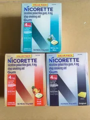 KẸO CAO SU NICORETTE GUM 4MG (HỘP 160 VIÊN) – CHUẨN NỘI ĐỊA MỸ