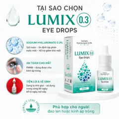 Lumix Eye Drops dung dịch nhỏ mắt hằng ngày hỗ trợ giảm khô, mỏi mắt
