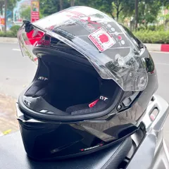 Nón Bảo Hiểm Fullface KYT TT-Revo Đen Bóng Chính Hãng – Form Nhỏ Ôm Đầu, Thiết Kế Thể Thao
