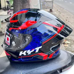 Nón Bảo Hiểm Fullface KYT TT-Revo Tem Speeding Red Chính Hãng – Form Nhỏ Ôm Đầu, Thiết Kế Thể Thao