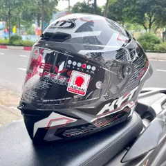 Nón Bảo Hiểm Fullface KYT TT-Revo Tem Speeding Grey Chính Hãng – Form Nhỏ Ôm Đầu, Thiết Kế Thể Thao