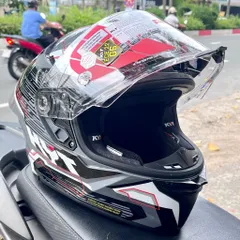 Nón Bảo Hiểm Fullface KYT TT-Revo Tem Speeding Grey Chính Hãng – Form Nhỏ Ôm Đầu, Thiết Kế Thể Thao