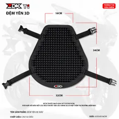 Đệm lót yên Cao Su gắn xe máy bao êm,thoáng mát-Nệm Yên Xe Cao Su ZDK Y1-Đệm Silicon Lót Yên Xe Máy