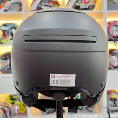 Mũ Bảo Hiểm Nửa Đầu EGO E24 Màu Titanium Có Kính Âm Vỏ ABS Siêu Nhẹ 700g Lót Tháo Rời