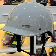 Mũ Bảo Hiểm Cá Heo 1/2 Asia A09 Màu Xám Xi Măng Bóng–Siêu Nhẹ,Thời Trang,Chính Hãng