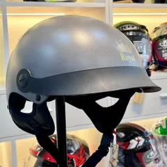 Royal M163LT Màu Xám nhám Mũ Bảo Hiểm 1/2 Có Lưỡi Trai Kính Âm Chống Nắng