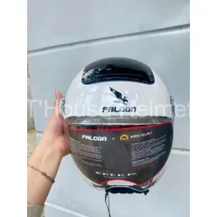 Mũ Bảo Hiểm-Nón Bảo Hiểm Nửa Đầu POC Falcon BEE Màu Trắng Bóng Cực Đẹp