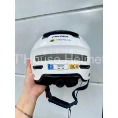 Mũ Bảo Hiểm-Nón Bảo Hiểm Nửa Đầu POC Falcon BEE Màu Trắng Bóng Cực Đẹp