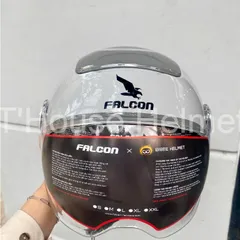 Mũ Bảo Hiểm-Nón Bảo Hiểm Nửa Đầu POC Falcon BEE Mới Nhất 2024 Màu Xám Xĩ Măng Bóng Unisex Hiện Đại