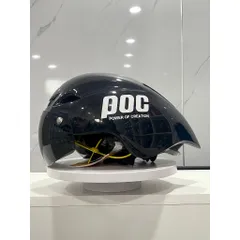 Nón thể thao POC 01 màu đen vân kim cương có kèm kính và tặng bộ lót rời