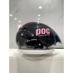 Mũ Bảo Hiểm POC - Nón Thể Thao POC 01 Màu Đen Chữ Hồng Có Kèm Kính và Tặng Bộ Lót Rời Thay Thế.