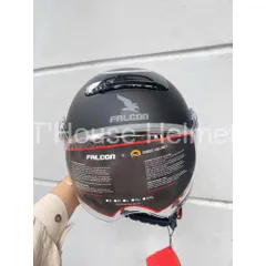 Mũ Bảo Hiểm-Nón Bảo Hiểm 1/2 POC Falcon BEE Mẫu Mới Nhất 2024 Màu Đen Nhám Cực Chất