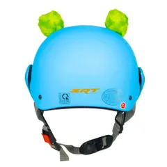 Mũ bảo hiểm trẻ em VARO- Heo có tai, kính che 1/2 mặt cute (từ 3 tuổi -6 tuổi)