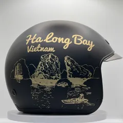 Mũ bảo hiểm Royal M139 kính âm màu đen tem Hạ Long Bay - Bà Nà Hills chính hãng mẫu mới siêu đẹp