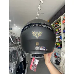 Mũ Bảo Hiểm-Nón Bảo Hiểm Fullface ROC 05 Đen Nhám Hàng Chính Hãng Cực Ngầu