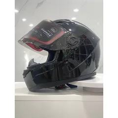 Nón bảo hiểm Fullface AGU màu đen bóng siêu ngầu - Mũ bảo hiểm 1 kính chính hãng