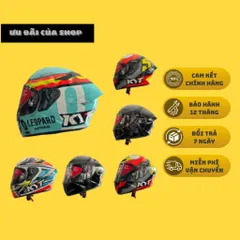 Mũ bảo hiểm fullface KYT TT-Course tem Leopard Spain Flag ( tặng găng tay Probiker cụt - khăn Ninja)