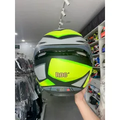 Mũ Bảo Hiểm-Nón Bảo Hiểm Fullface ROC 05 V5 Xanh Lá Hàng Chính Hãng