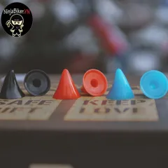 SỪNG NHỌN MINI GẮN NÓN BẢO HIỂM NHIỀU MÀU