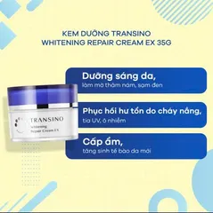 Kem Dưỡng Hỗ Trợ Giảm Nám Tráng Da Transino Whitening Repair Cream EX 35g