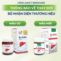 Viên uống Sanct Bernhard De-Arthin giải độc mát gan Hộp 30 viên