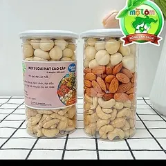 500gram Mix 3 Loại Hạt Nguyên Vị ( Macca, Hạnh Nhân, Điều )