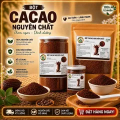 COMBO 5KG Bột Cacao Nguyên Chất (Sánh,Mịn,Đậm vị hàng chuẩn loại 1) Shop Mẹ Tôm