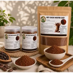 COMBO 5KG Bột Cacao Nguyên Chất (Sánh,Mịn,Đậm vị hàng chuẩn loại 1) Shop Mẹ Tôm