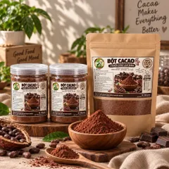 Bột CaCao (LÀM BÁNH) Nguyên chất Không Đường ( Pha uống vẫn ngon nhưng sẽ k sánh mịn )