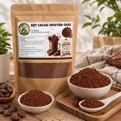 500gram Bột Cacao Nguyên Chất (Sánh,Mịn,Đậm vị ,Dễ Tan) Shop MT.METOMSTORE